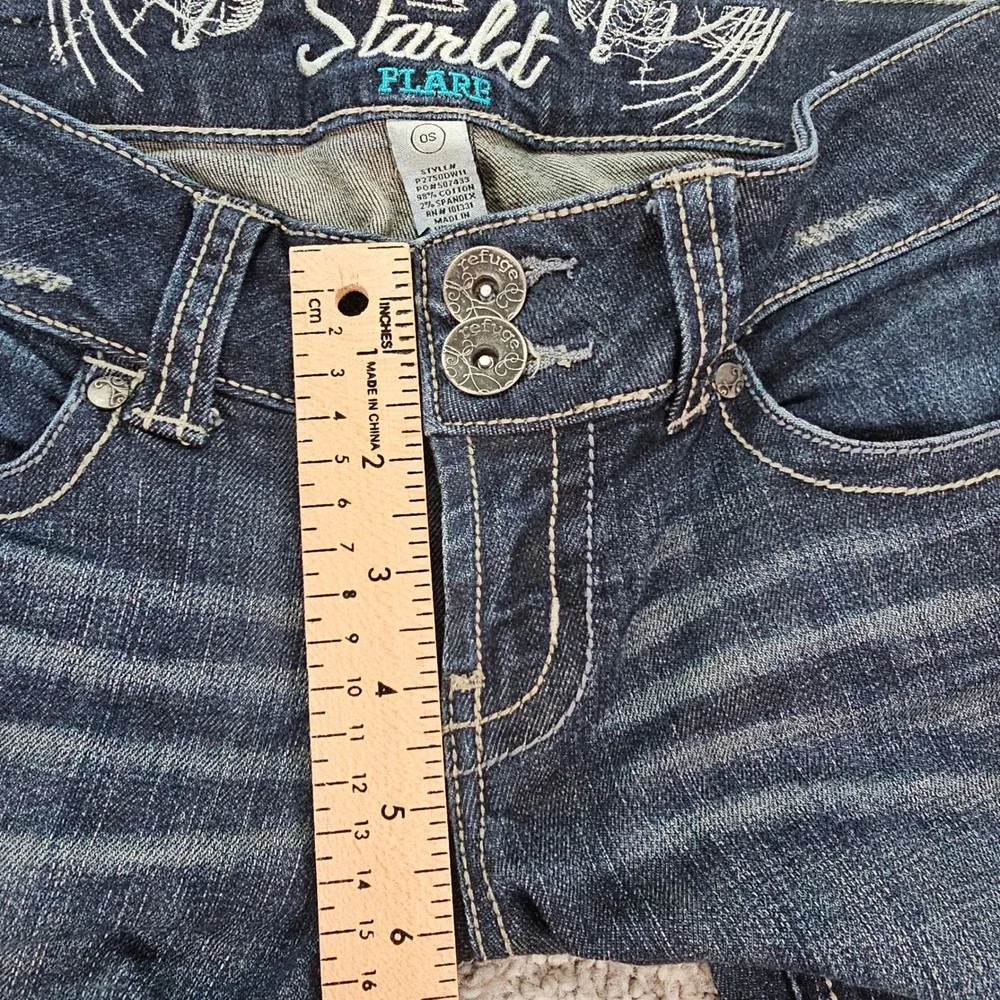 Refuge Pop‎ Starlet Flare Jeans Dark Wash Women's Size O